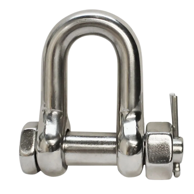 Stainless Steel  Dee Shackles With Safety Pin