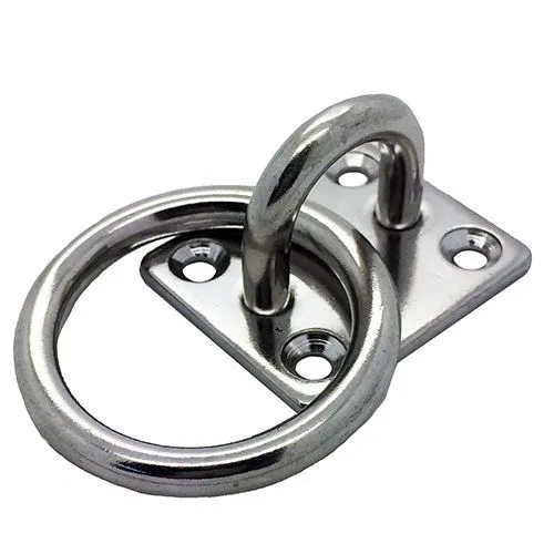 Stainless Steel Eye Plate With Ring 5mm 6mm 8mm & 10mm